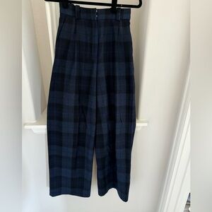 Massimo Dutti high rise wide leg wool trousers